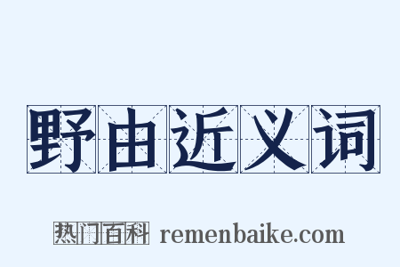 野由近义词是什么意思的图片